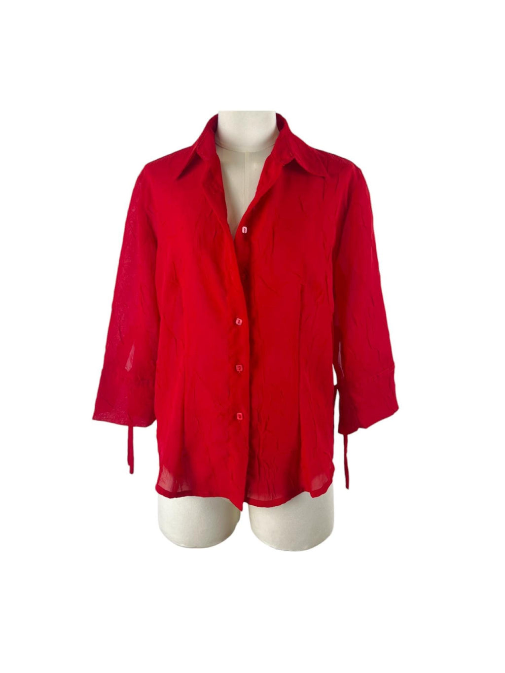 Camicia estiva vintage anni '90 con effetto crinolina
