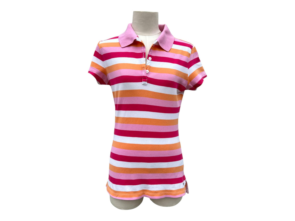 Polo rosa Tommy Hilfiger a righe