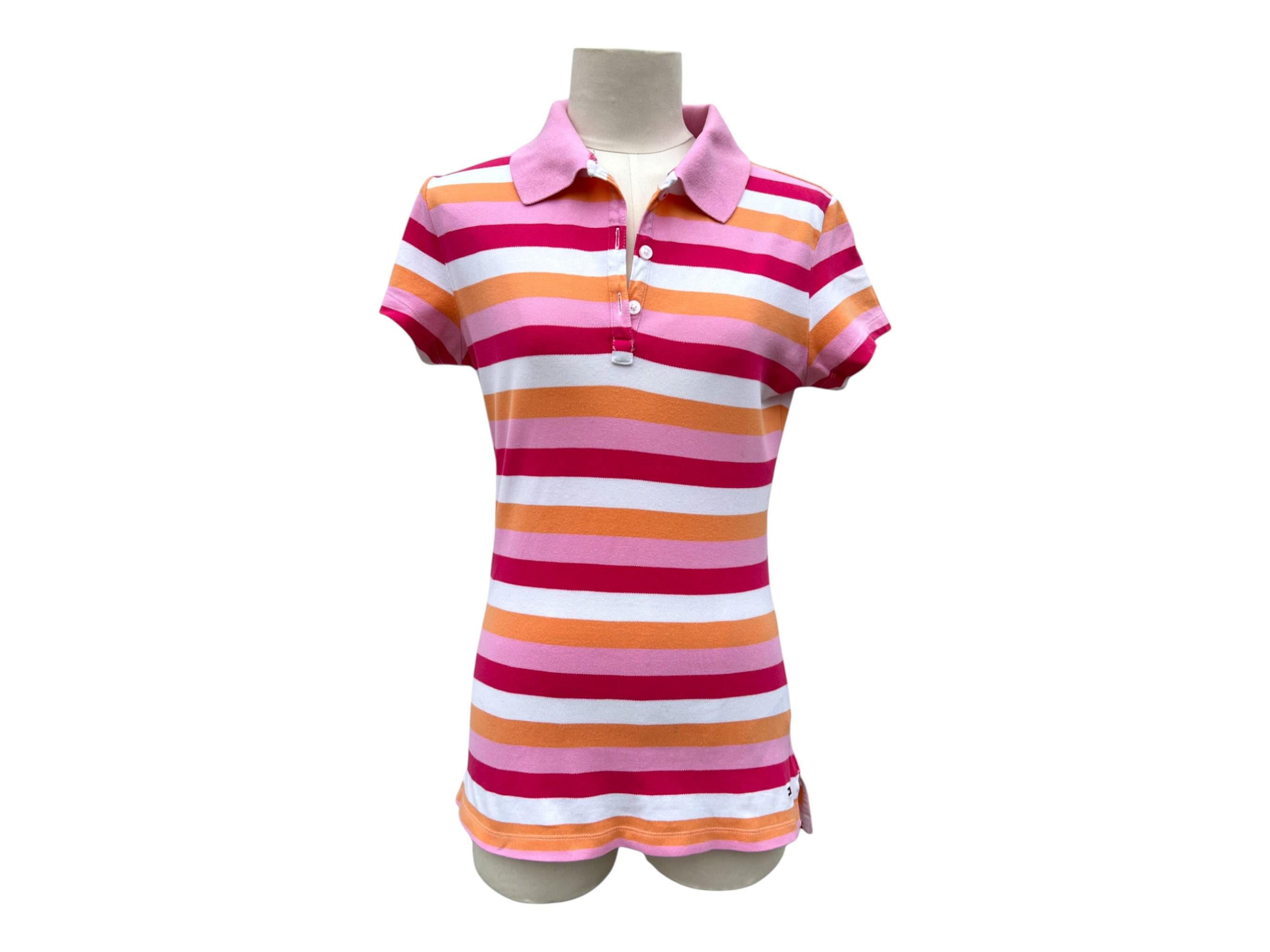 Polo rosa Tommy Hilfiger a righe