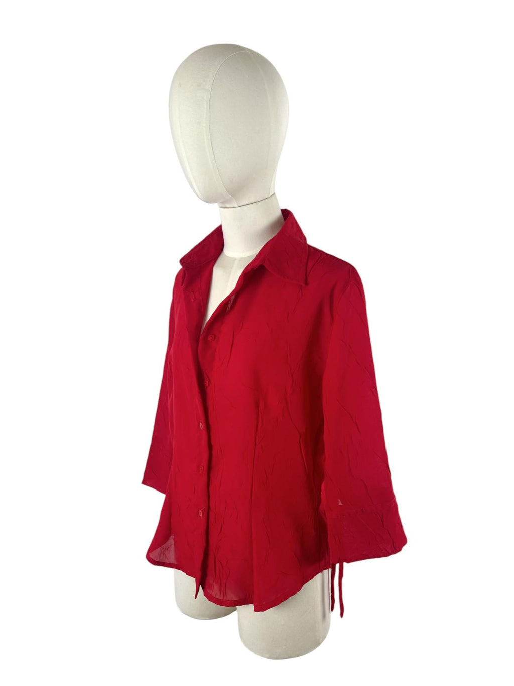Camicia estiva vintage anni '90 con effetto crinolina