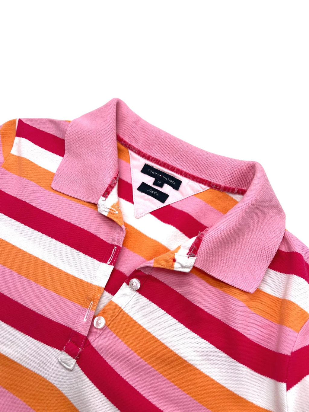 Polo rosa Tommy Hilfiger a righe