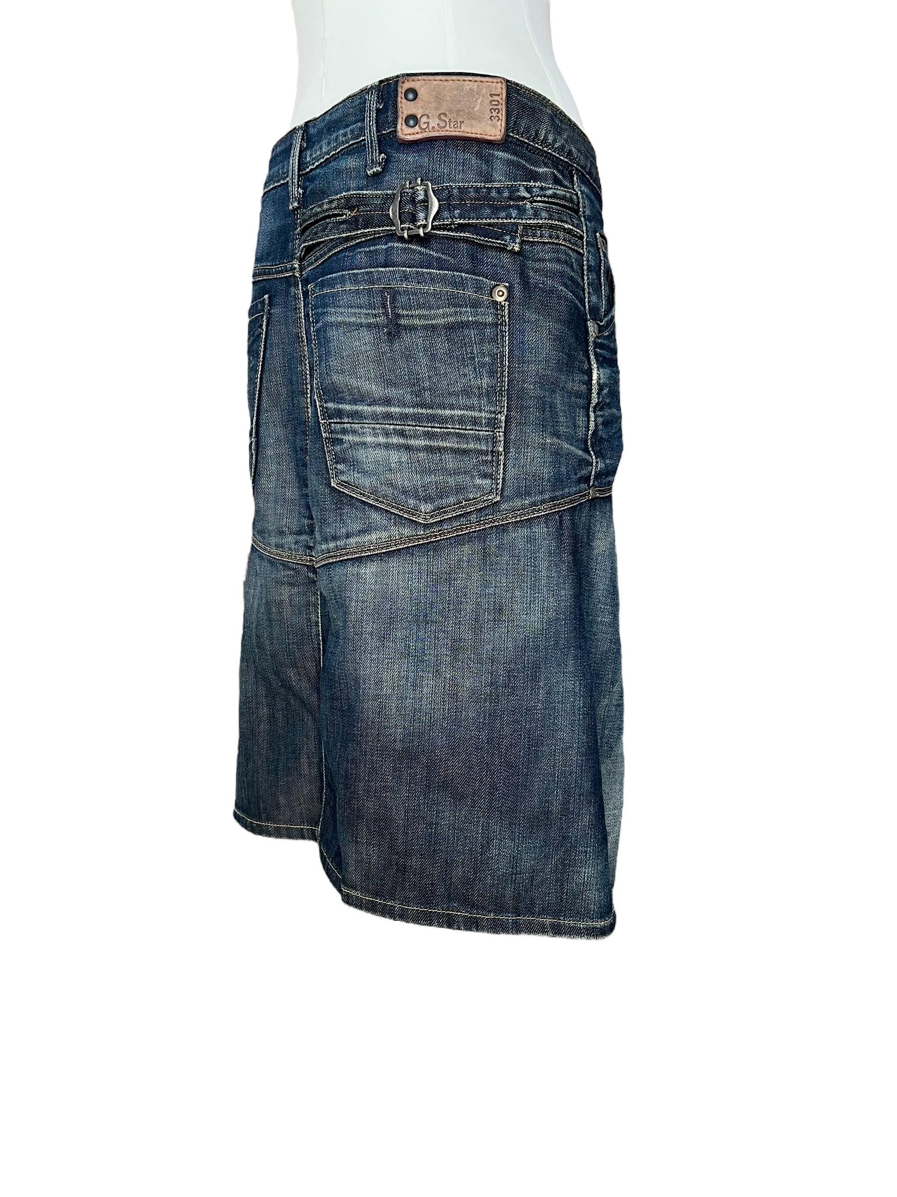 Gonna G-Star Vintage in Denim Blu