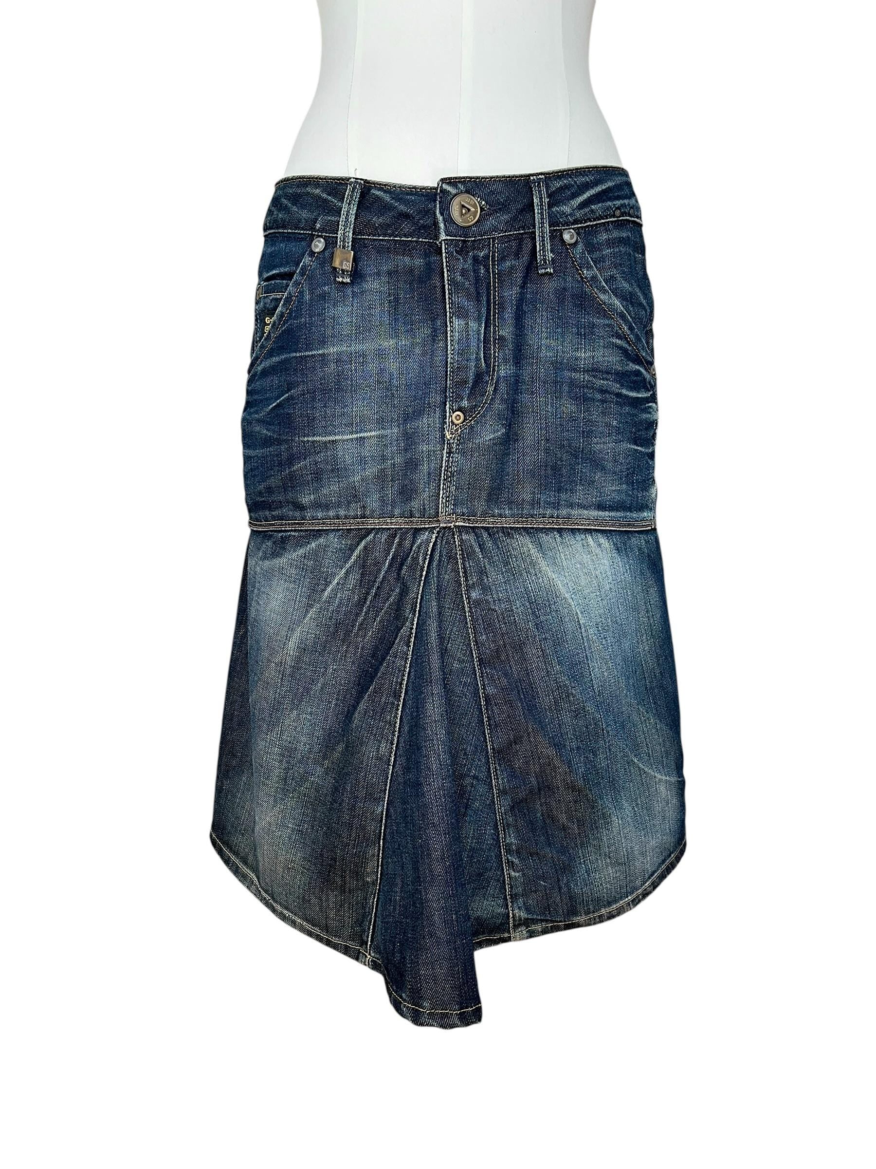 Gonna G-Star Vintage in Denim Blu