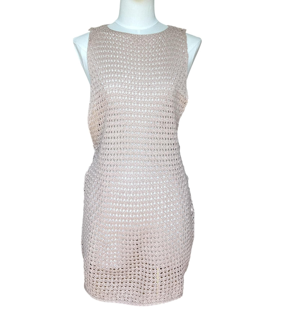 Abito Mini Estivo Crochet con Cut-Out