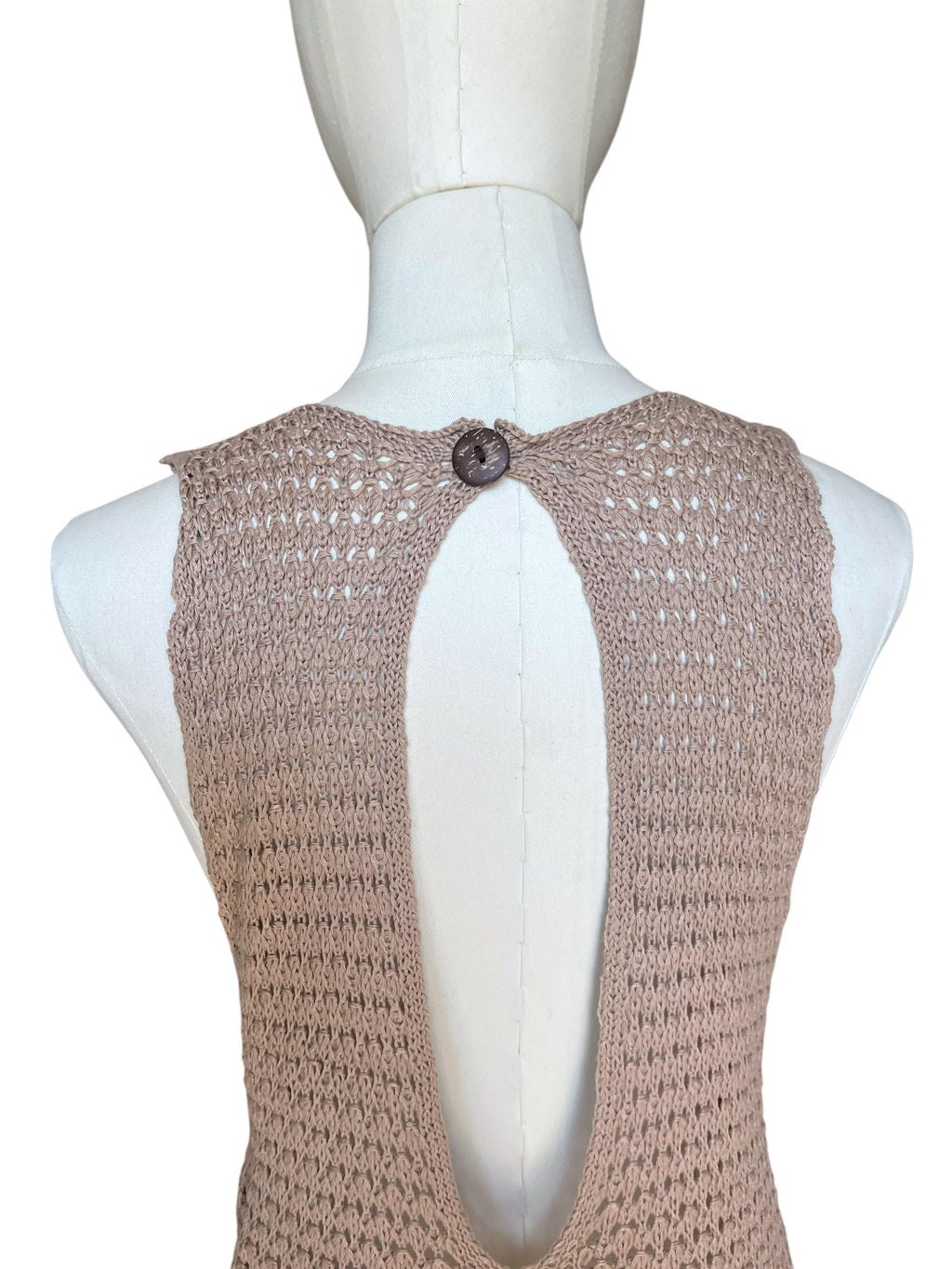 Abito Mini Estivo Crochet con Cut-Out