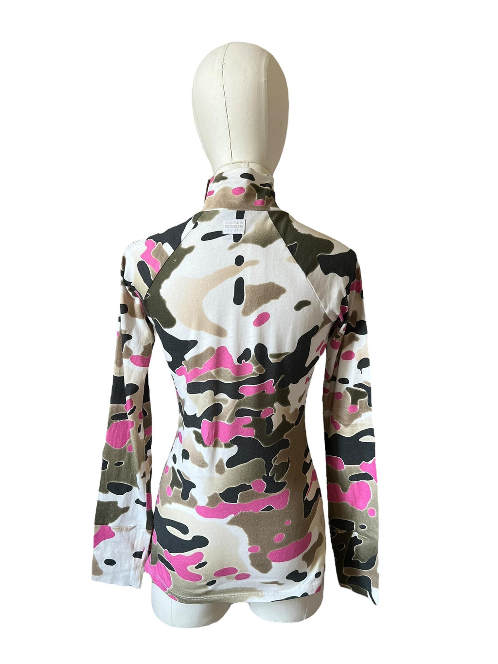 Top vintage mimetico con accenti rosa di G-star