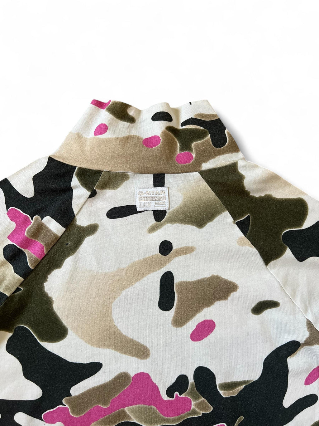 Top vintage mimetico con accenti rosa di G-star