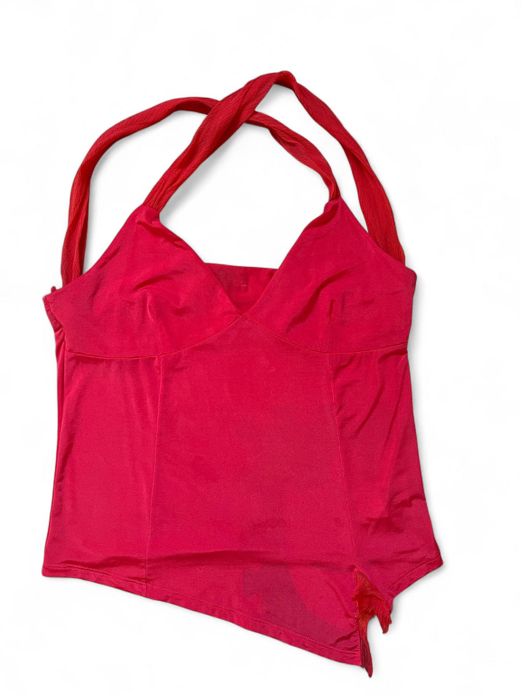 Top leggero smanicato con incrocio sul dietro