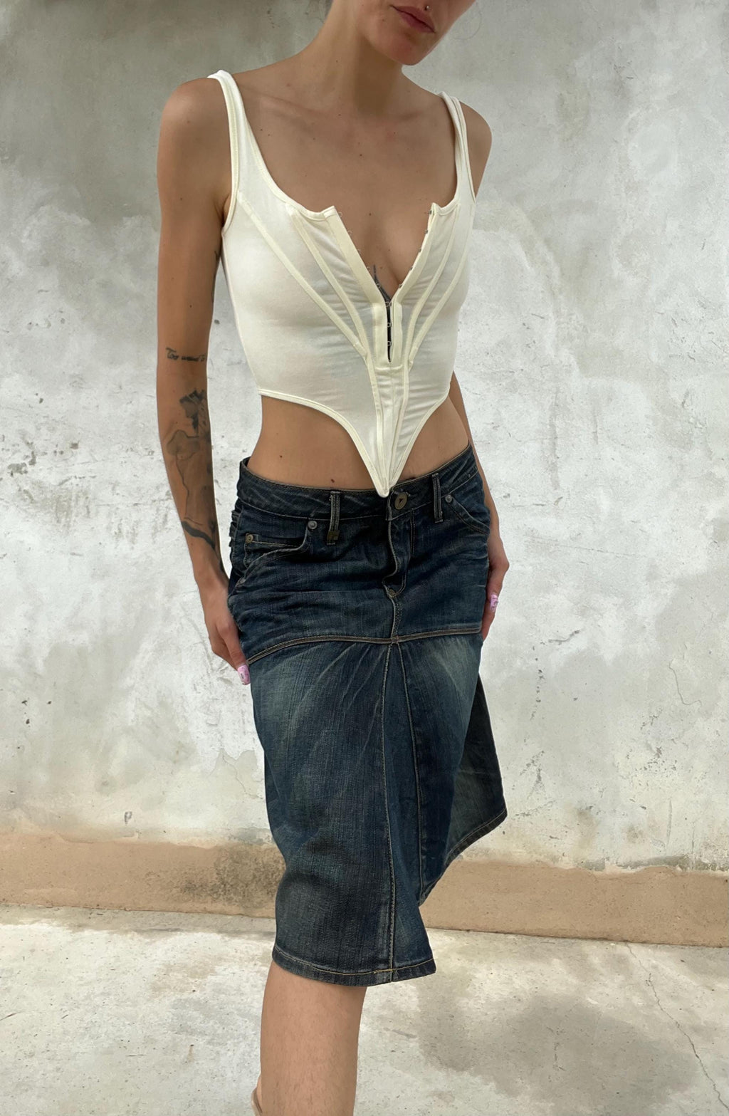 Gonna G-Star Vintage in Denim Blu