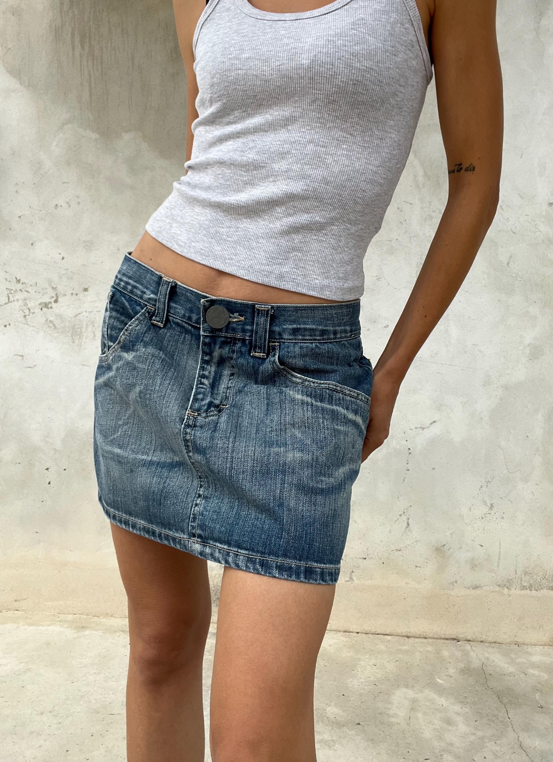 Minigonna in jeans anni 2000 - y2k