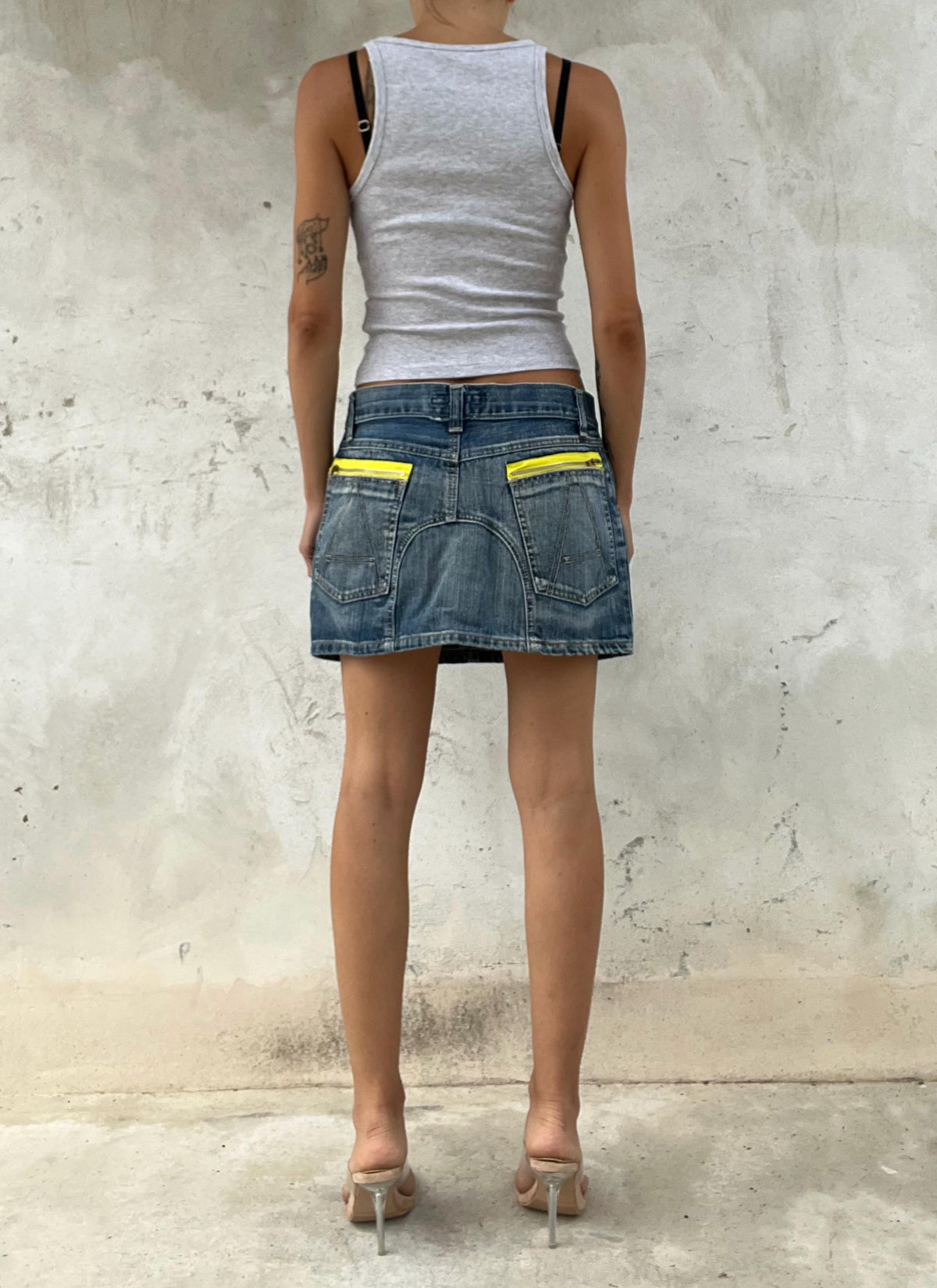 Minigonna in jeans anni 2000 - y2k