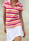 Polo rosa Tommy Hilfiger a righe