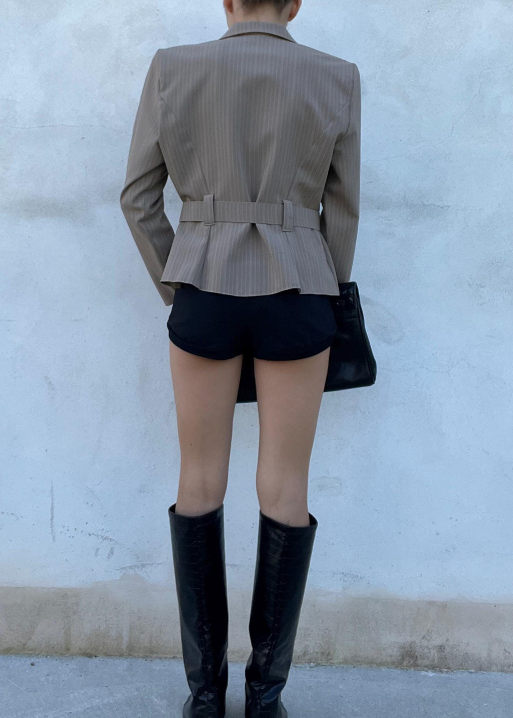 Giacca classica Vintage gessata