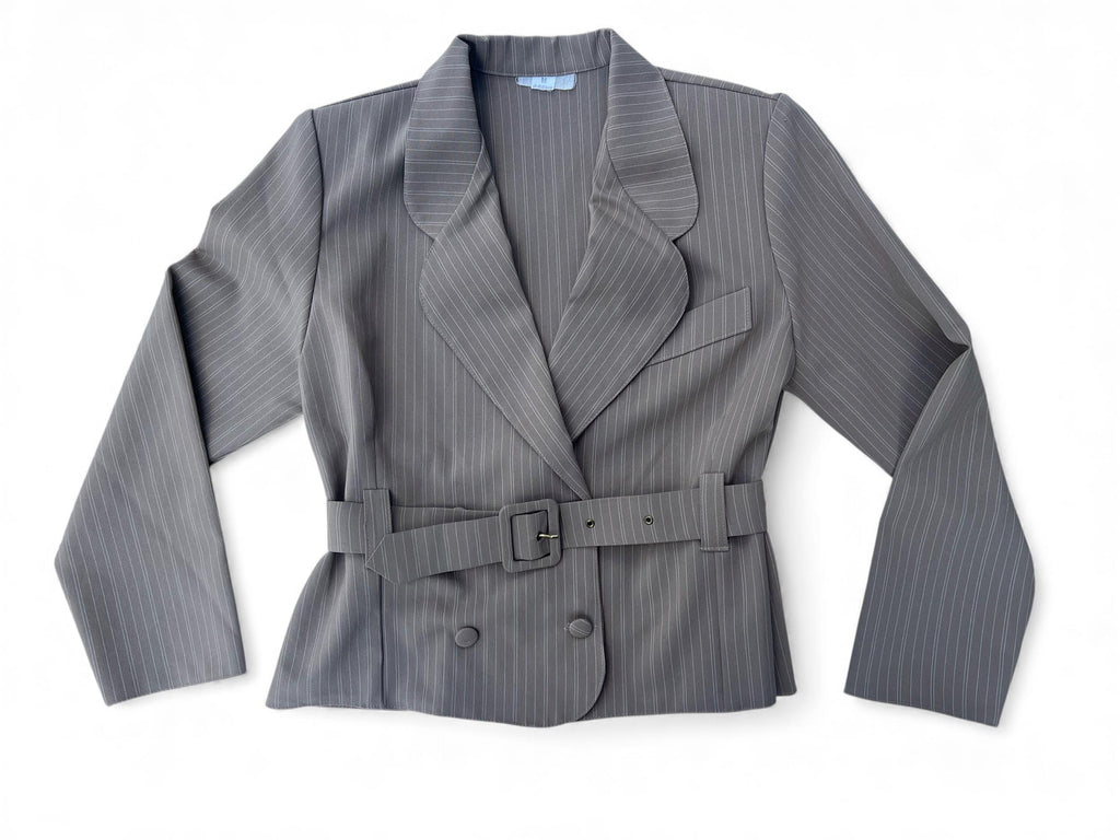 Giacca classica Vintage gessata