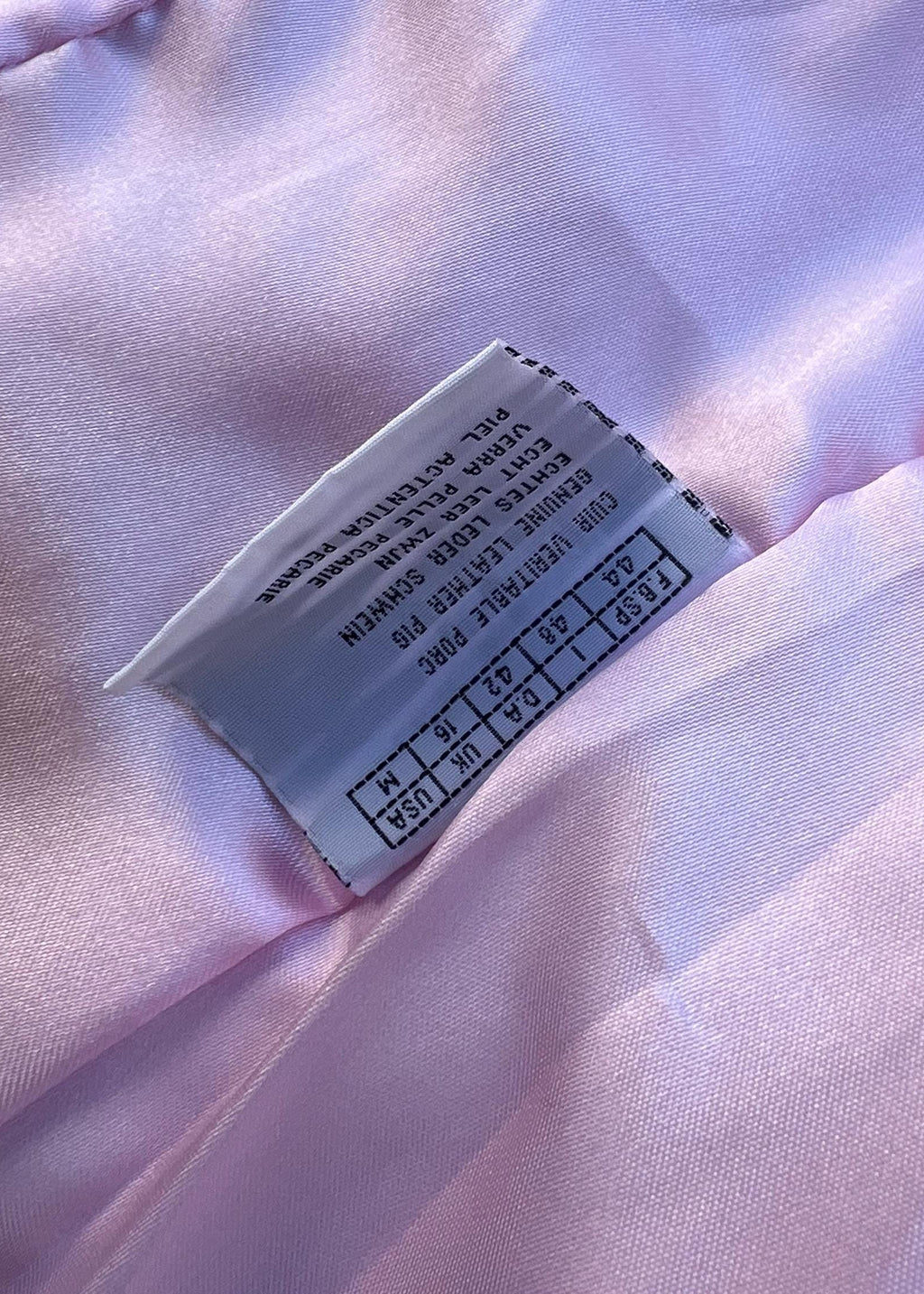 Chiodo vintage di pelle rosa