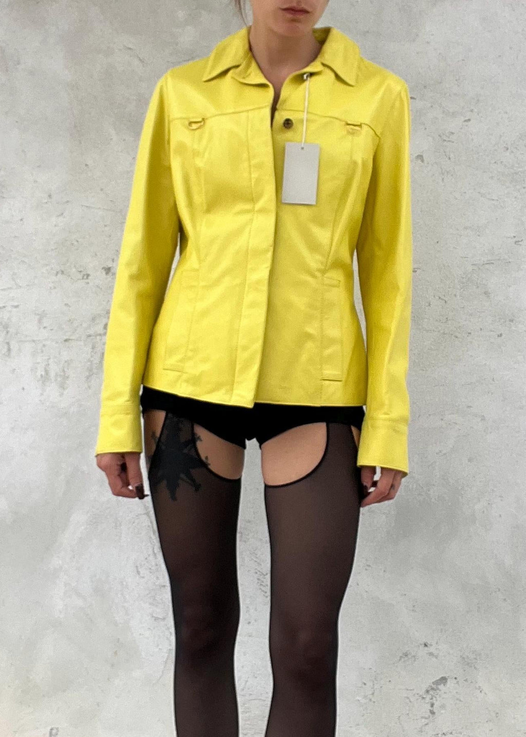 Giacca pelle Alberto Biani vintage