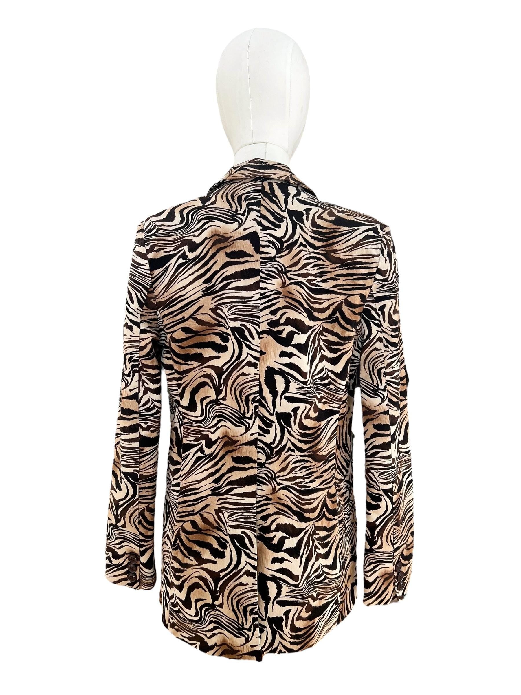 Giacca vintage Made in Italy tigrata
