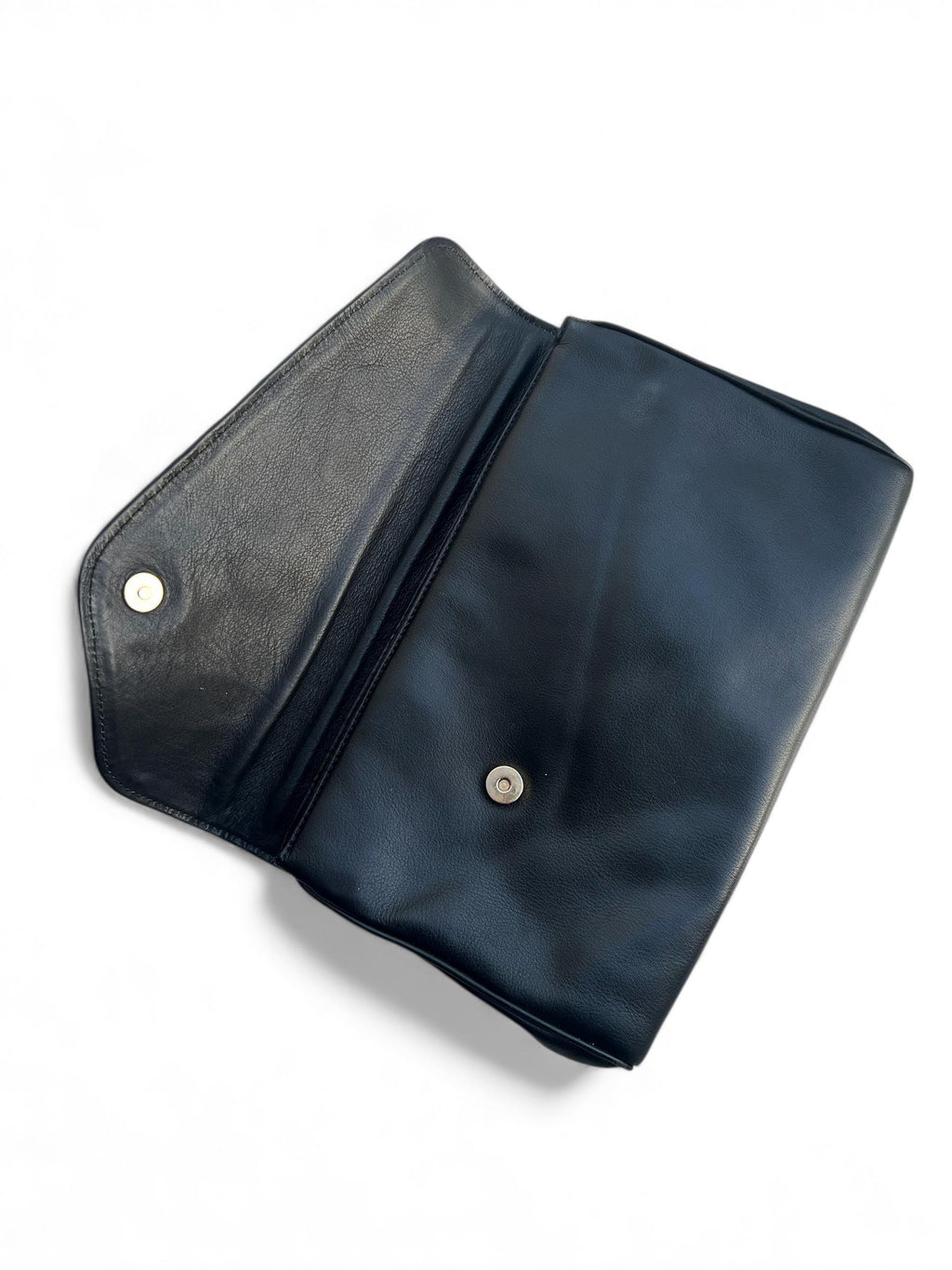 Pochette di pelle intrecciata