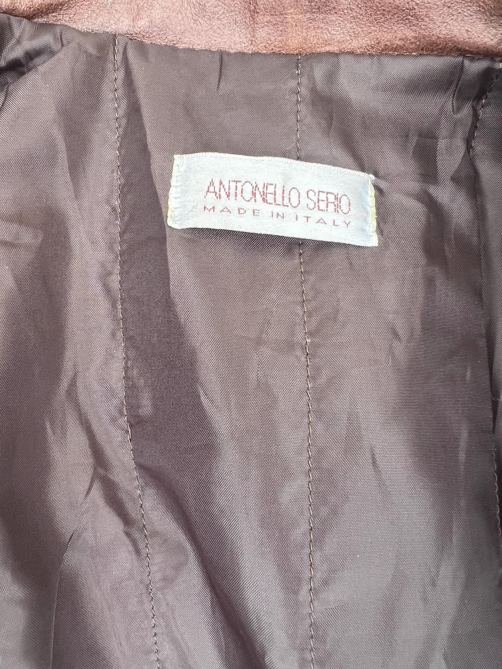 Giacca Vintage Y2K in Pelle Marrone con Inserti Tecnici
