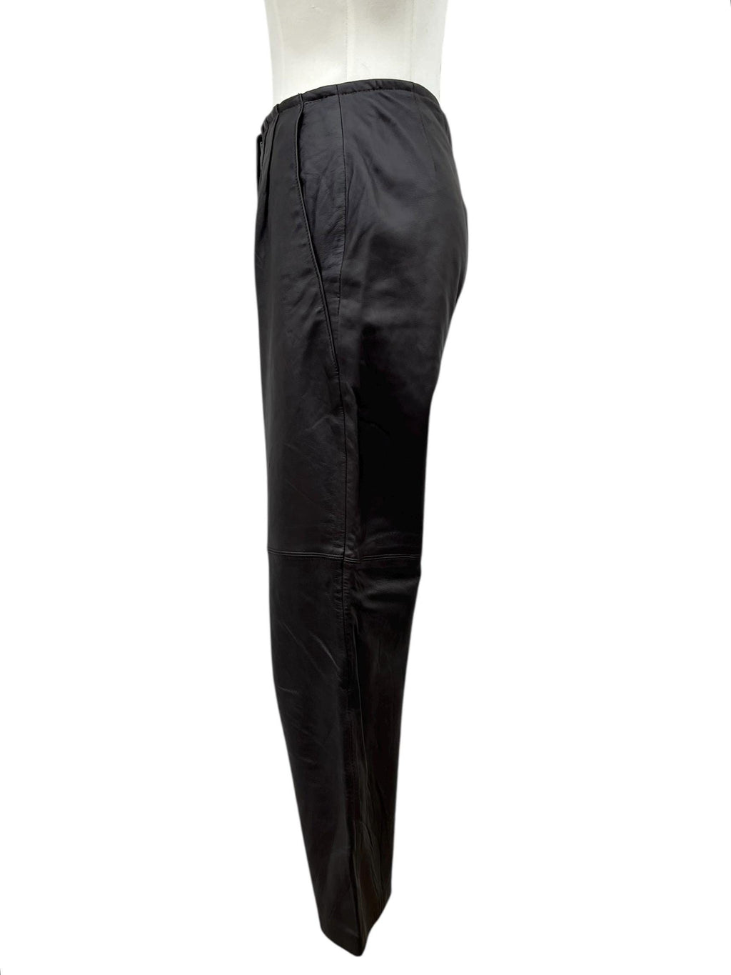 Pantaloni di pelle marroni vintage
