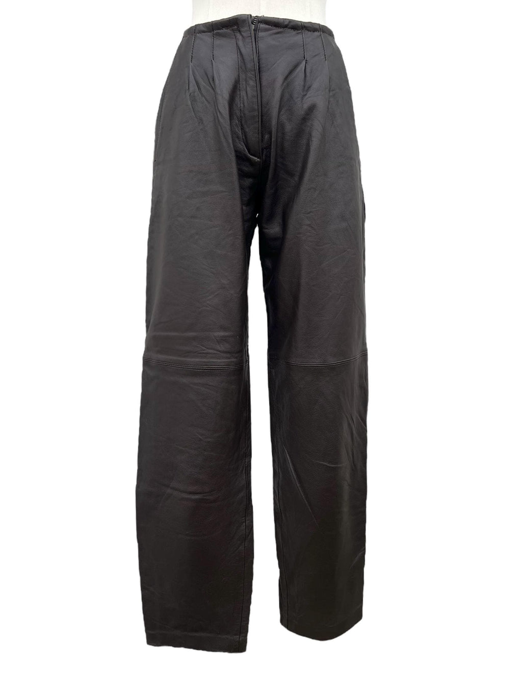 Pantaloni di pelle marroni vintage