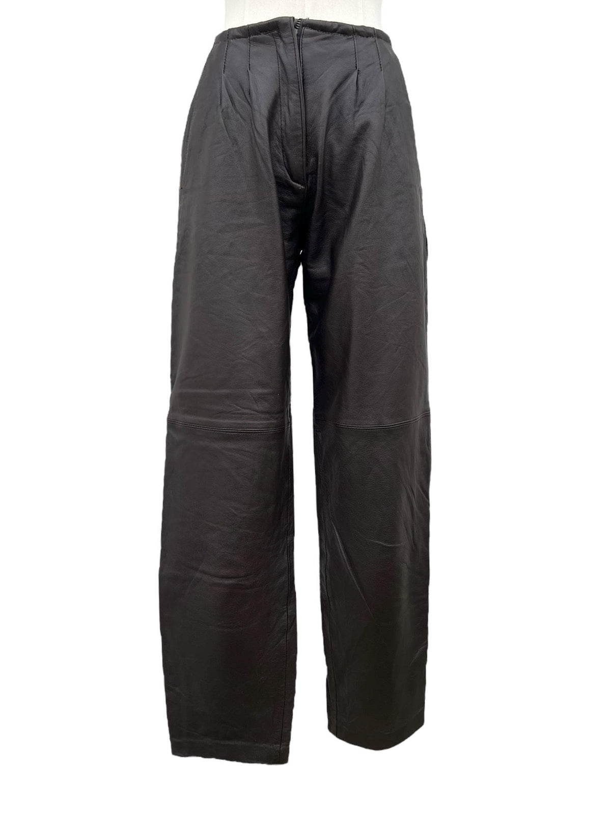 Pantaloni di pelle marroni vintage