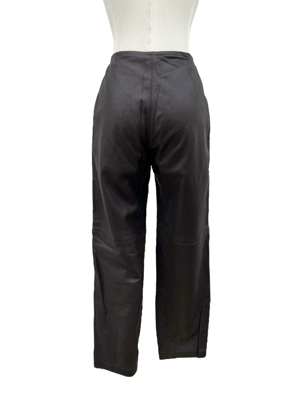 Pantaloni di pelle marroni vintage