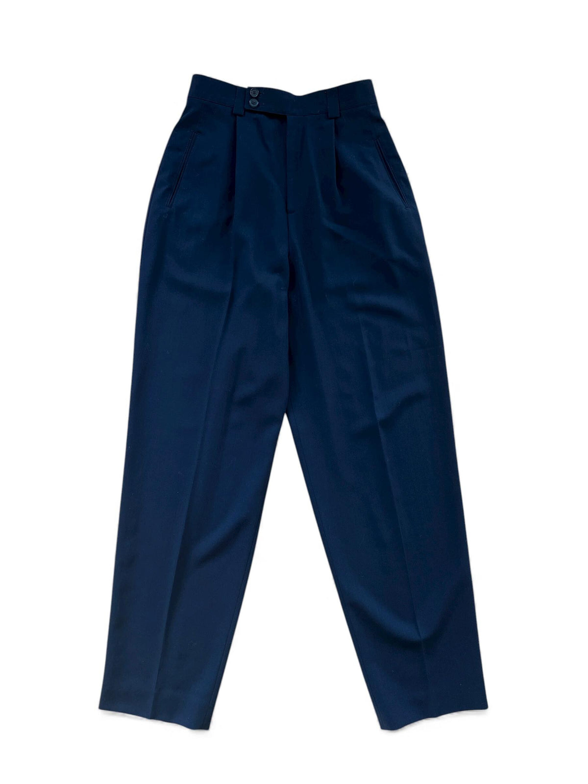 Pantaloni invernali blu scuro di lana