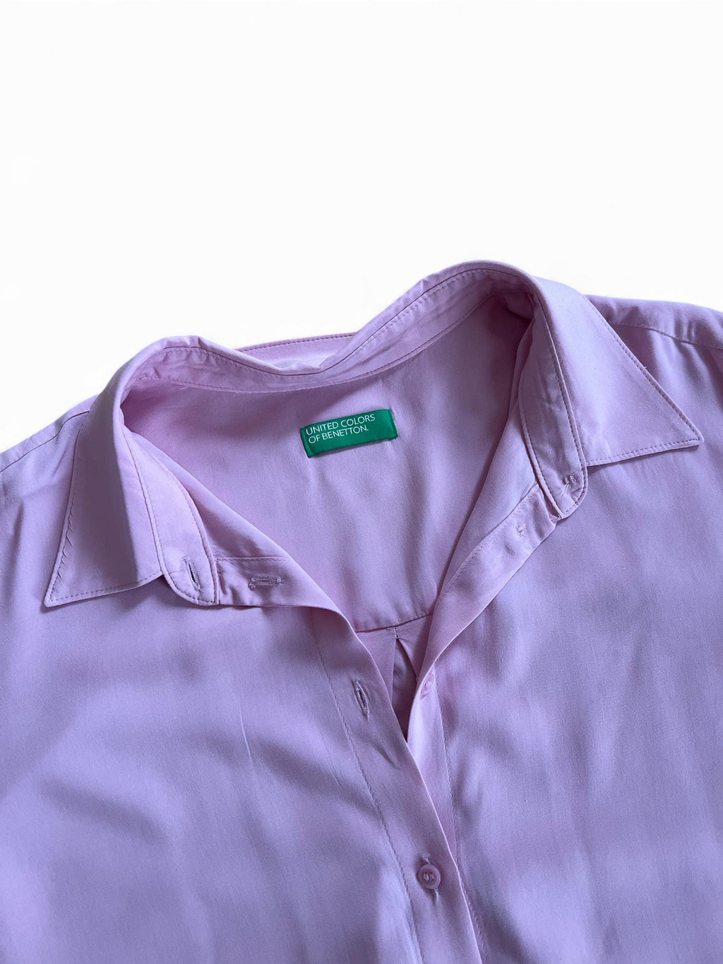 Camicia ampia manica corta rosa
