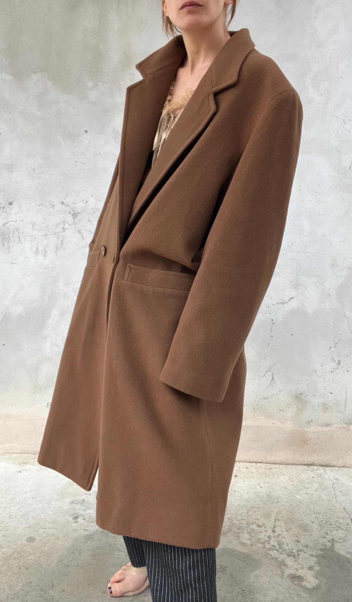 Cappotto uomo di misto lana