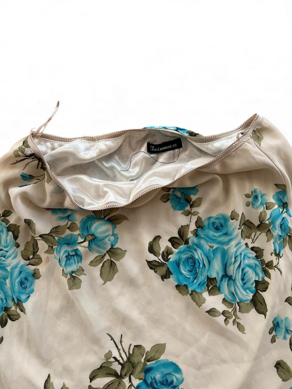 Gonna svasata e asimmetrica vintage stampata a fiori