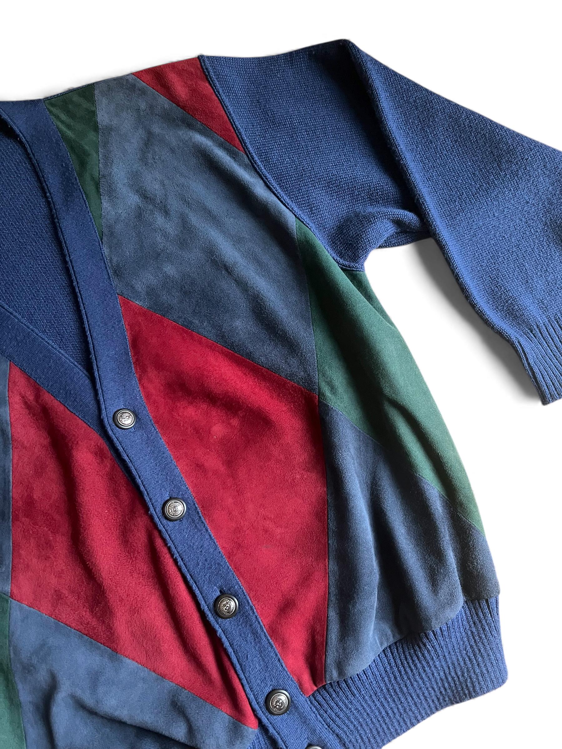 Giacca vintage suede e maglia