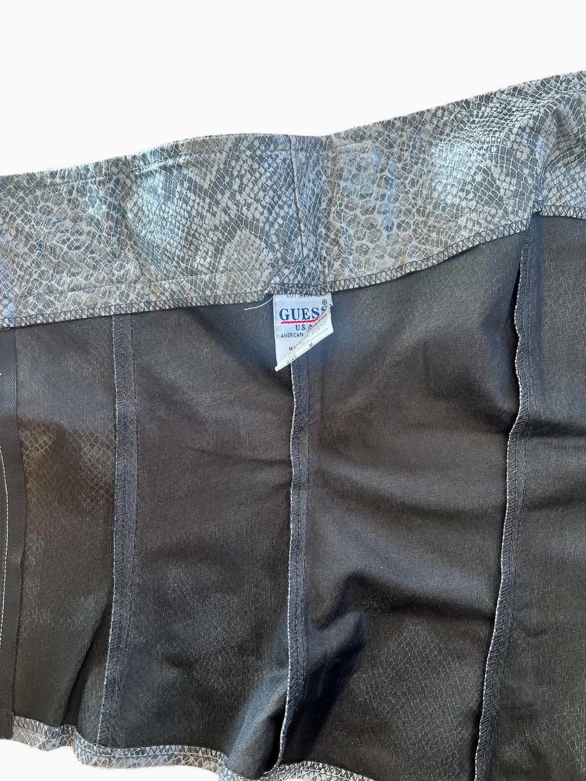 Top in simil pelle stampata pitone