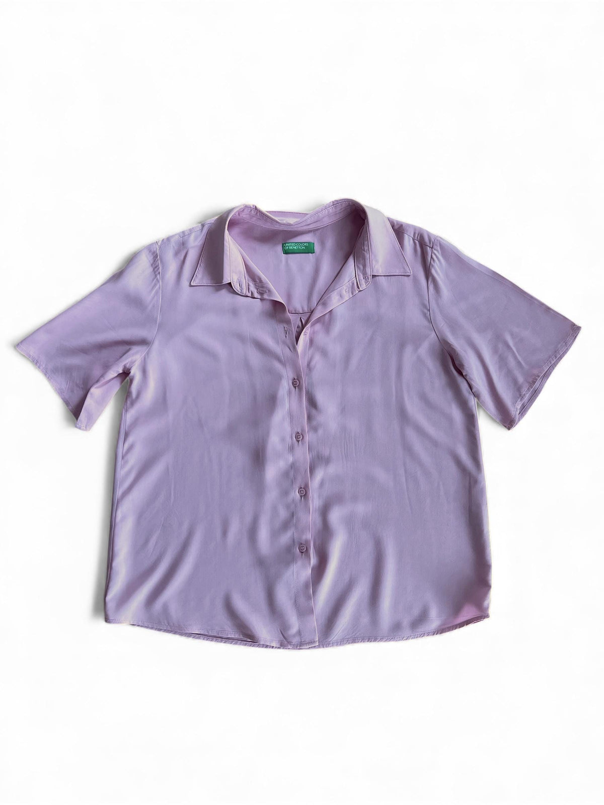 Camicia ampia manica corta rosa
