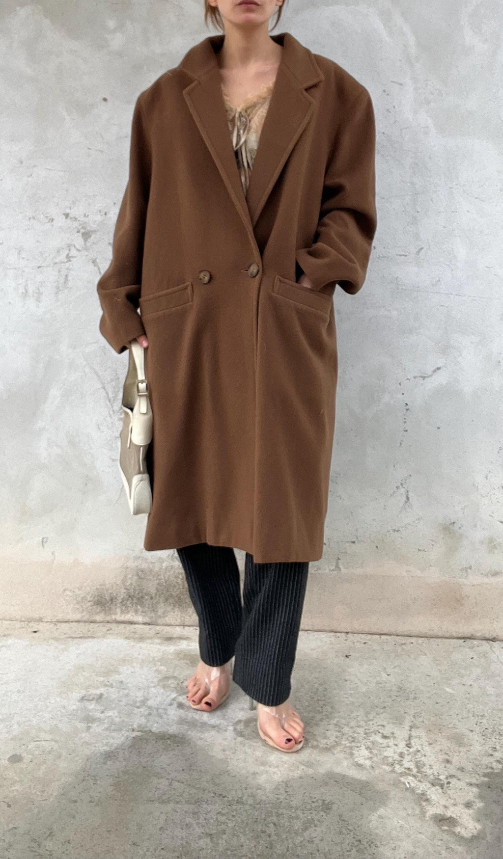 Cappotto uomo di misto lana