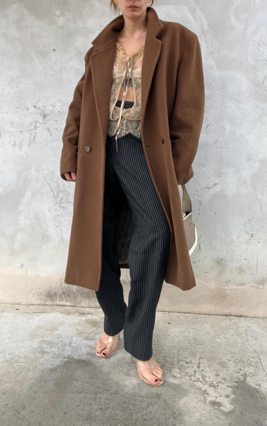 Cappotto uomo di misto lana