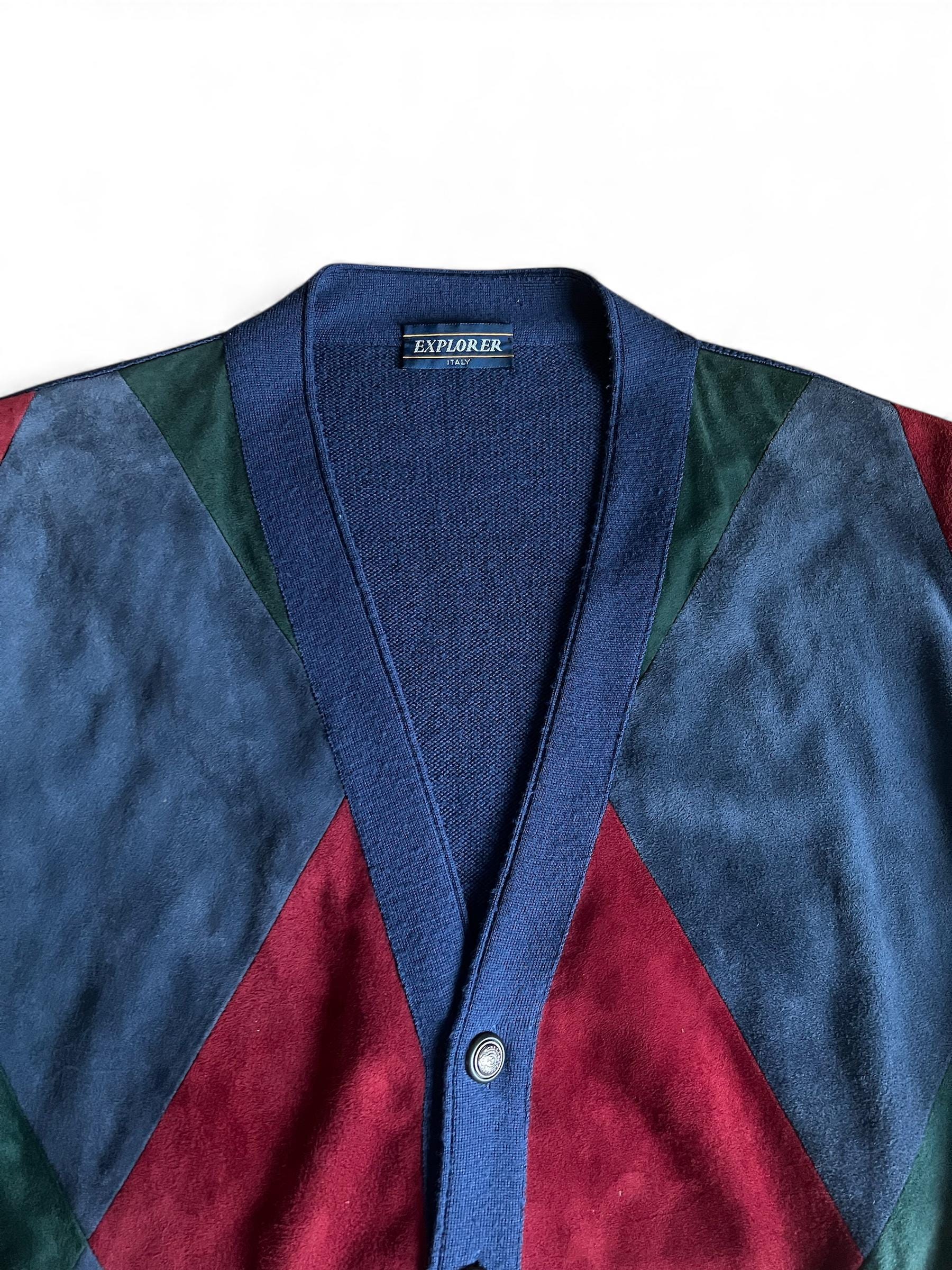 Giacca vintage suede e maglia