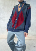 Giacca vintage suede e maglia
