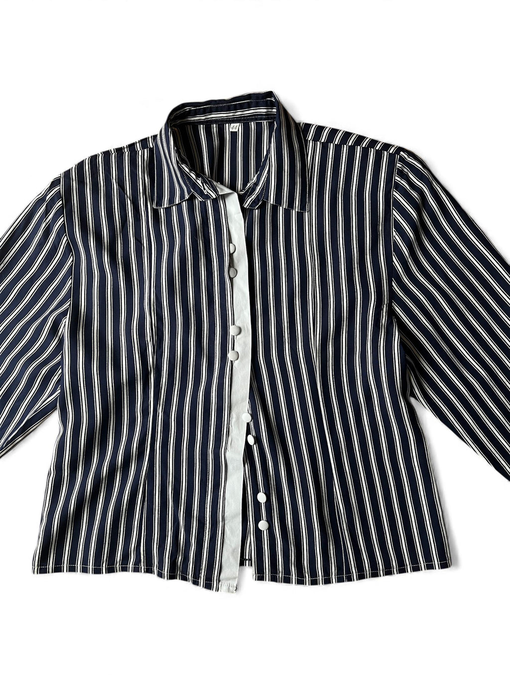 Camicia crop gessata
