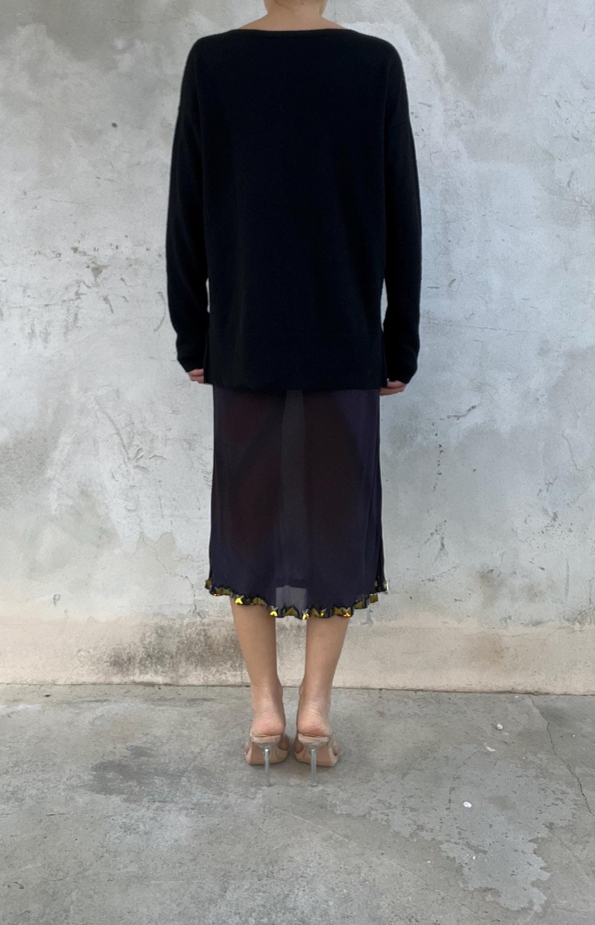 Maglione cashmere con pietre