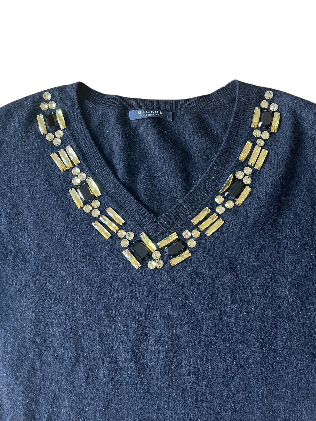 Maglione cashmere con pietre