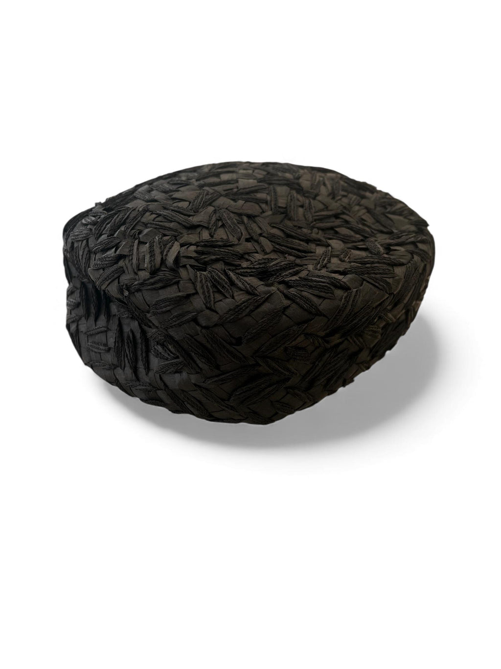 Cappellino vintage rafia pillbox hat