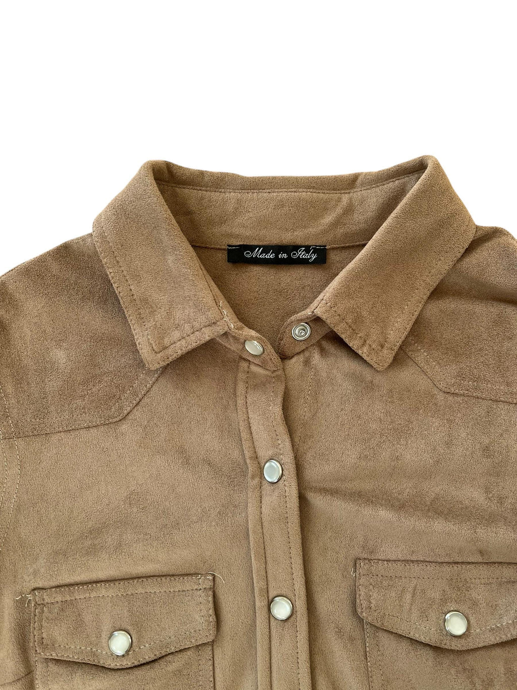Camicia effetto suede, morbida al tatto