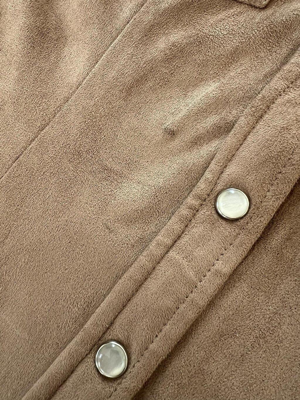 Camicia effetto suede, morbida al tatto