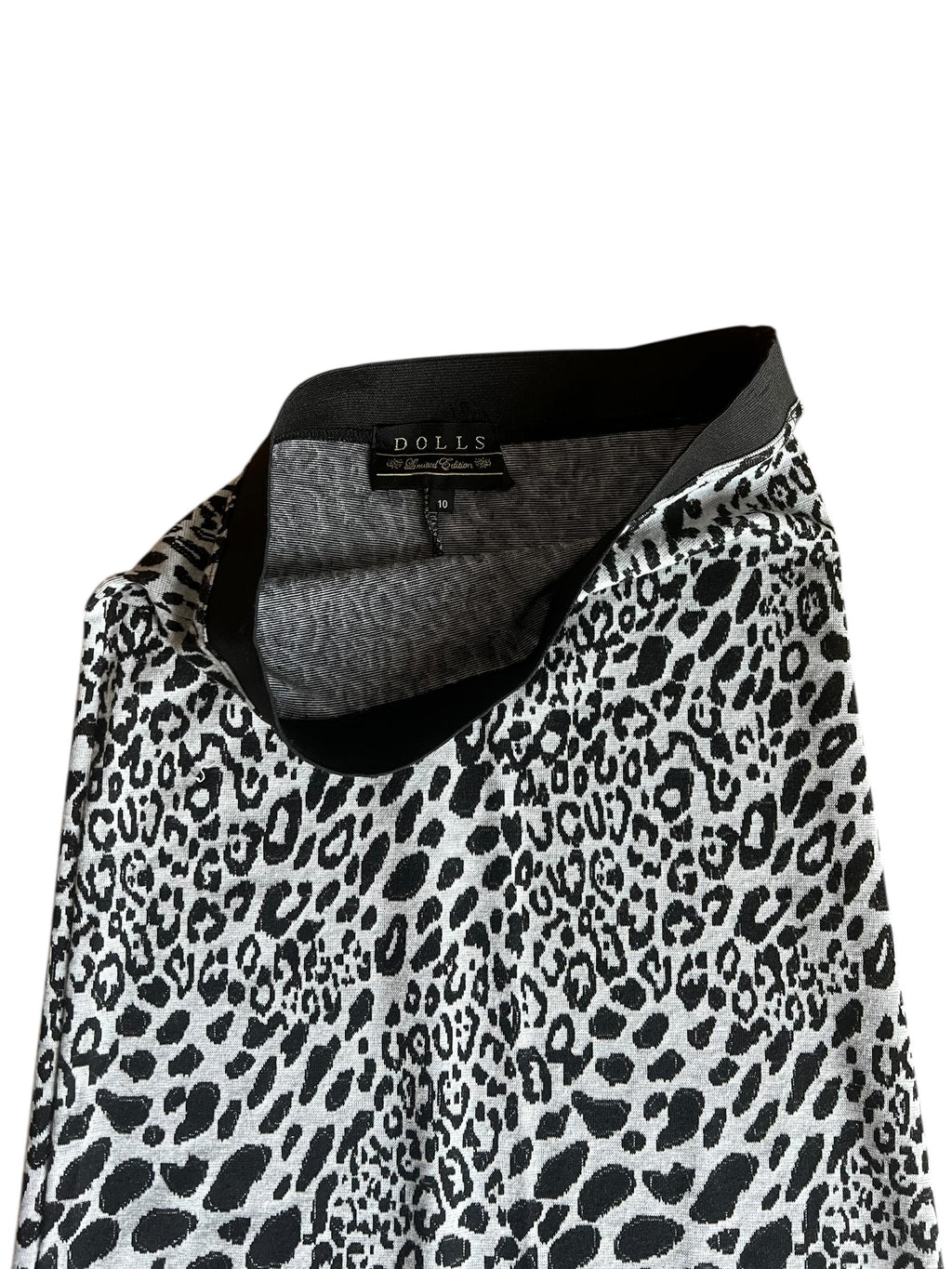 Gonna lunga leopardata in maglia