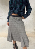 Gonna vintage grigia con spicchi