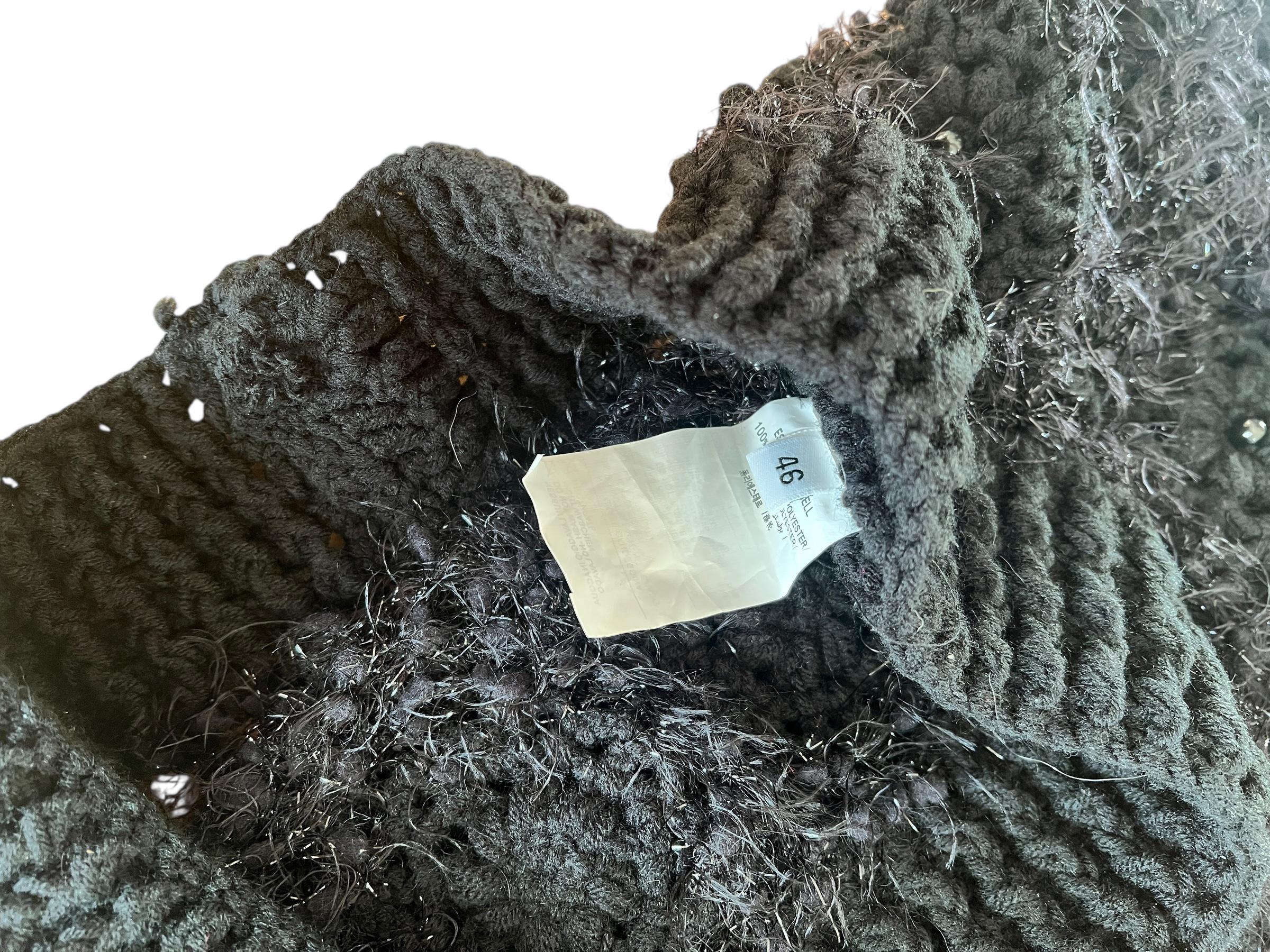 Bolero di maglia con collo pelliccia finta