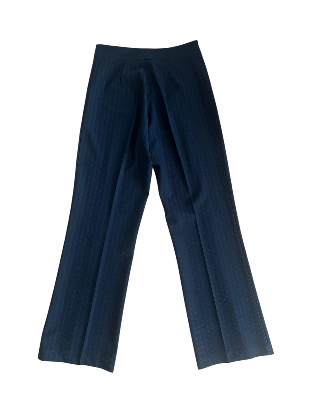 Pantaloni Gessati Vintage Y2K con Borchie Metalliche
