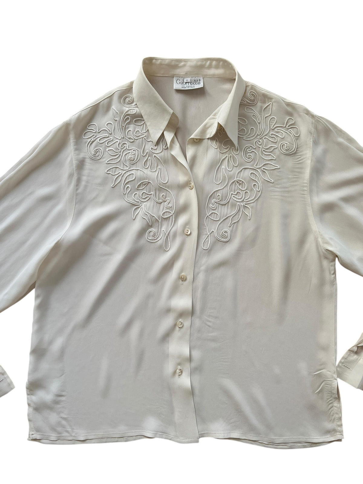 Camicia romantica vintage ricamata