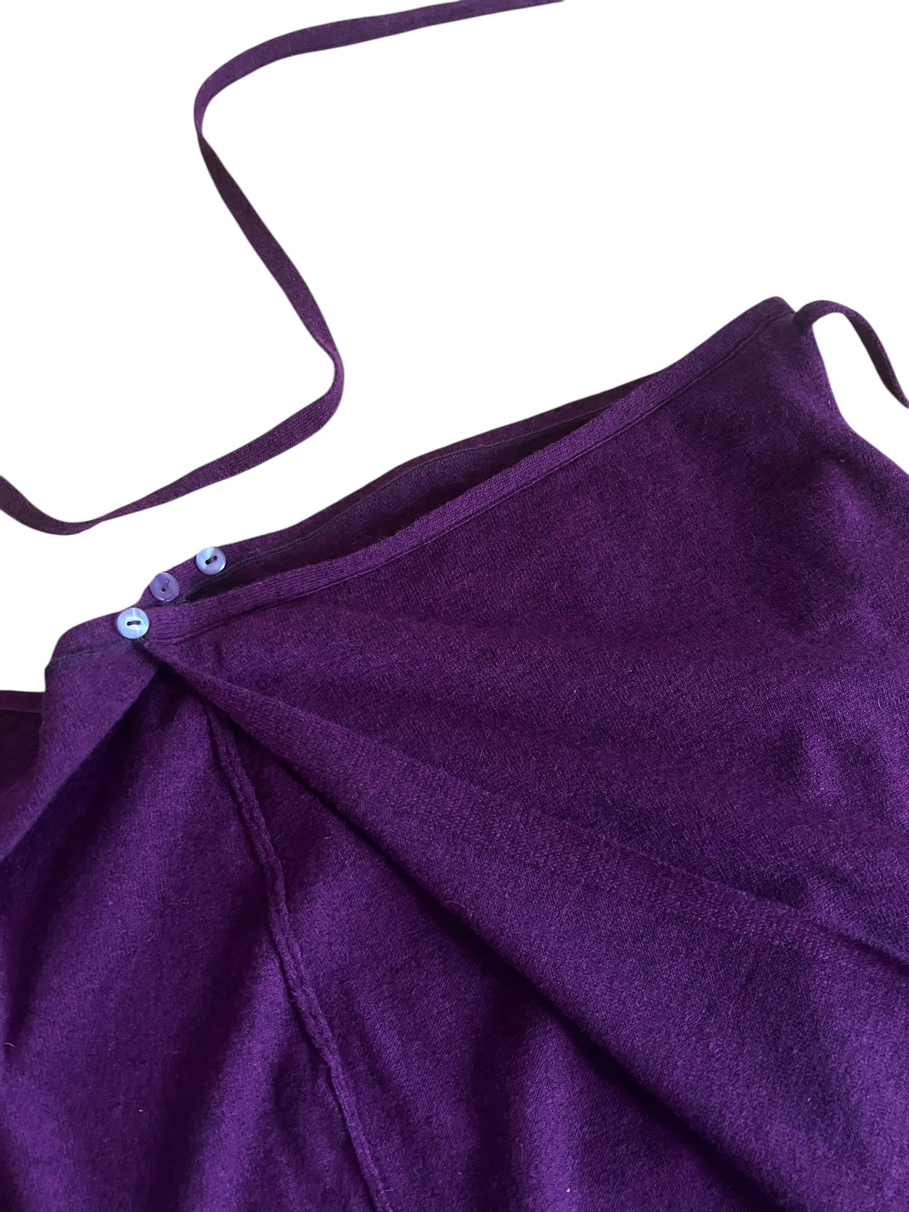 Gonna pareo viola in Cashmere